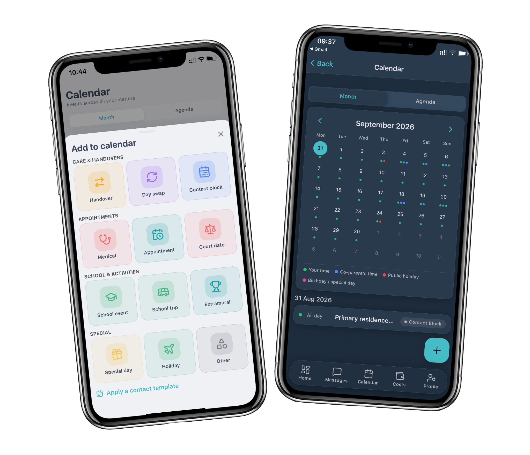 Calendar and Contact Scheduling in the Jointly app
